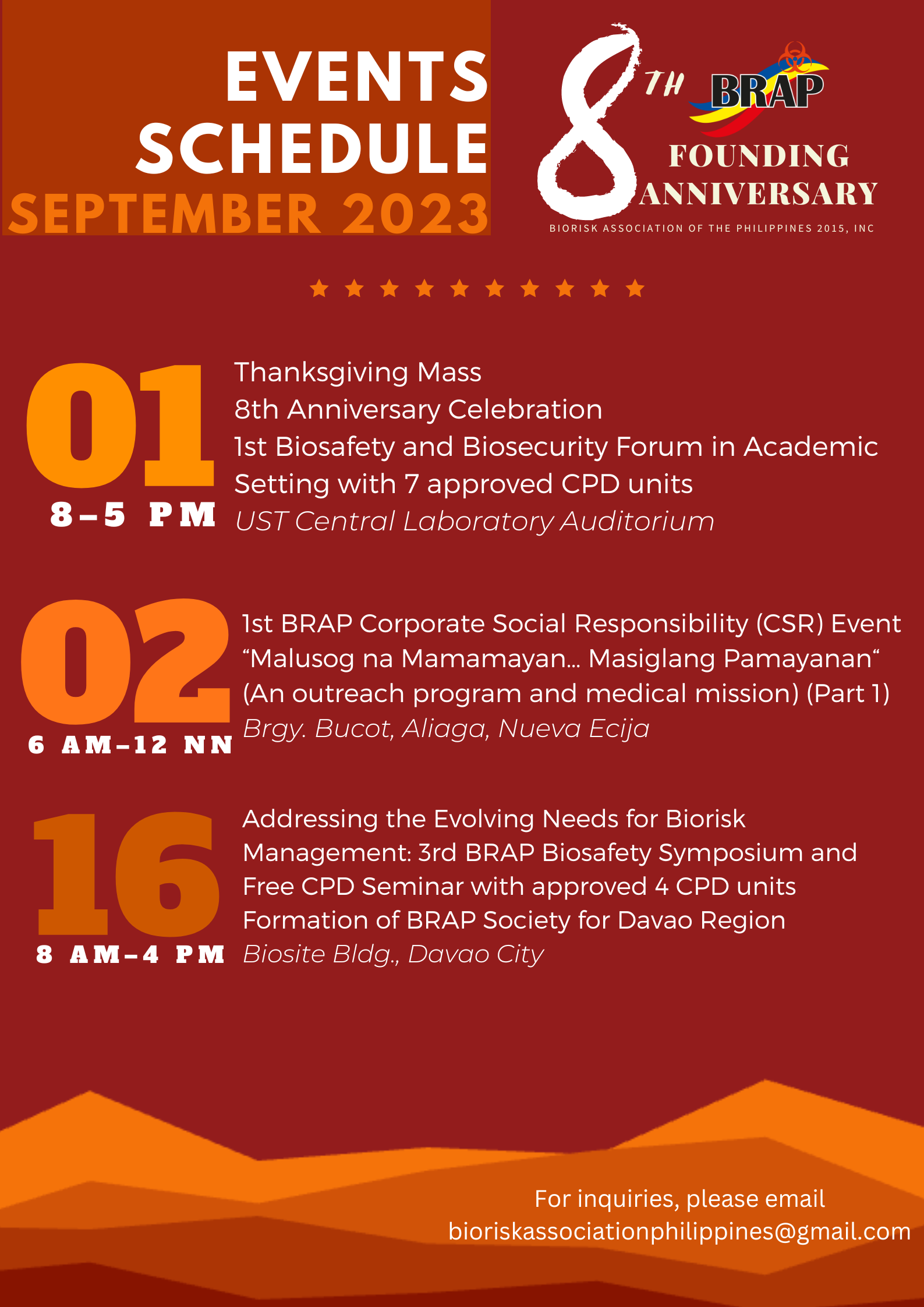 8th BRAP Founding Anniversary | BioRisk Association of the Philippines ...