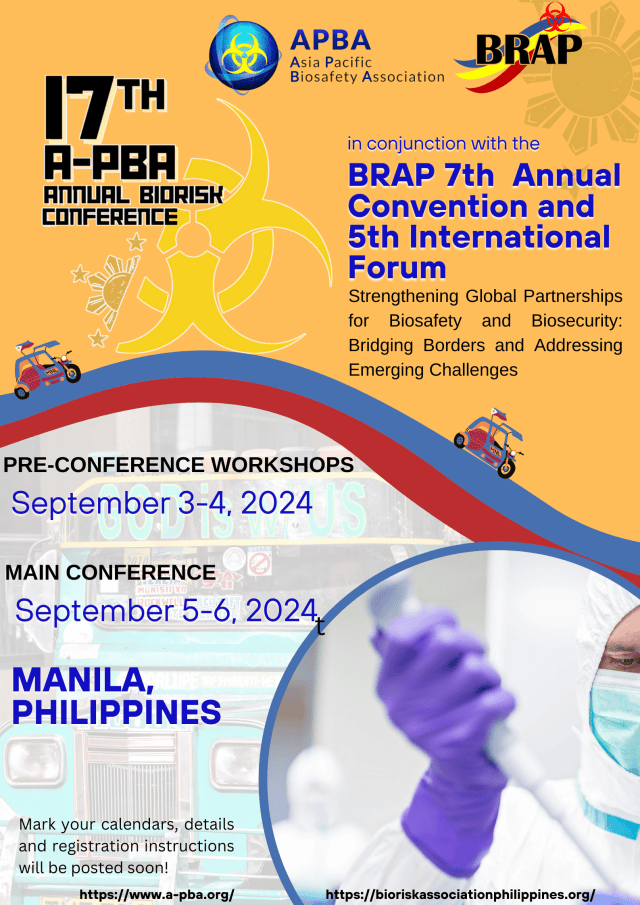 17th APBA Biorisk Conference | BioRisk Association of the Philippines ...