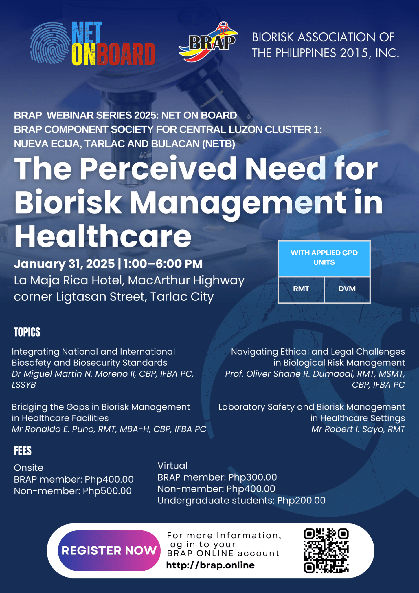 BRAP WEBINAR SERIES 2025: NET ON BOARD — BRAP Component Society for ...